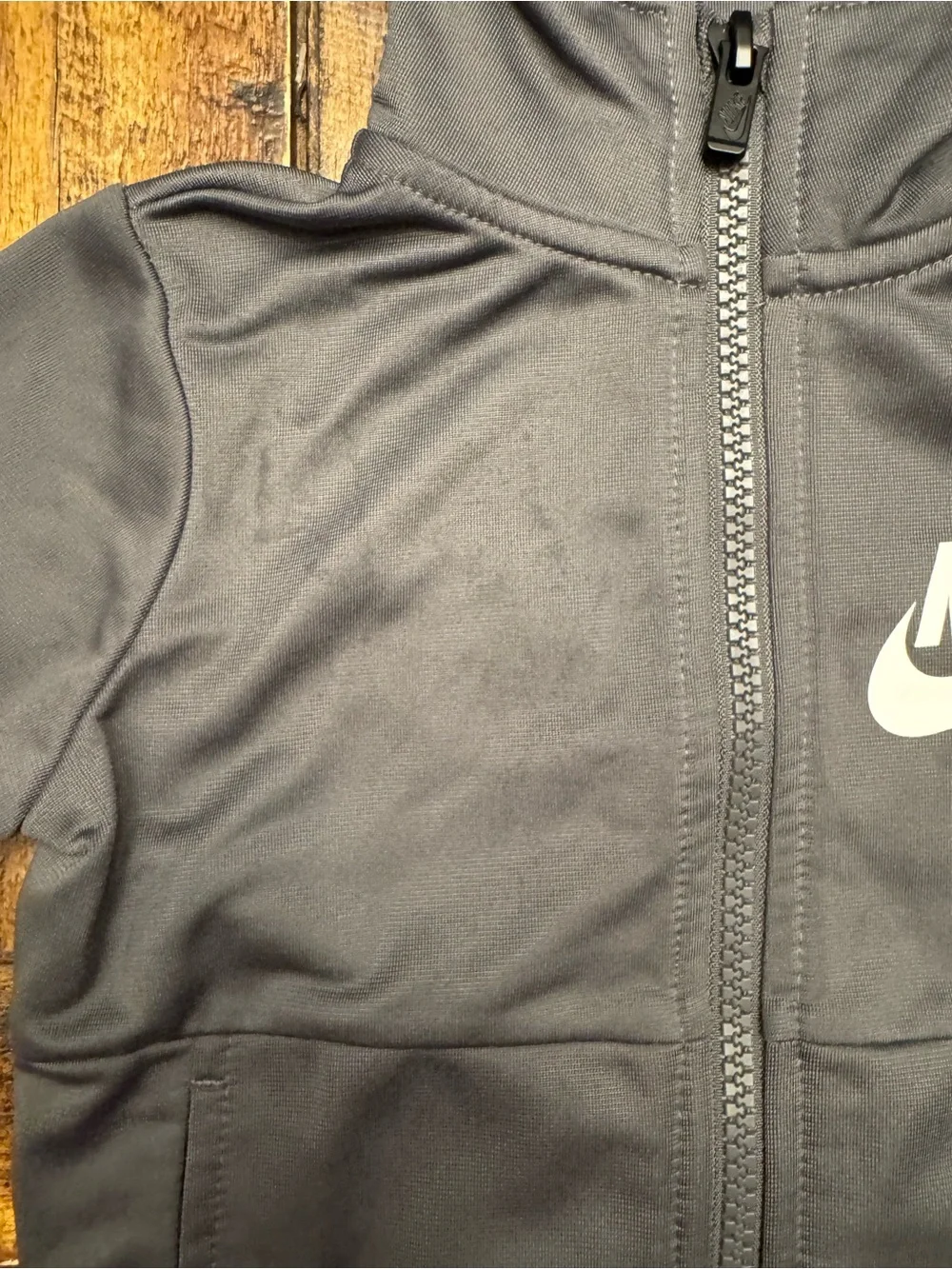 Nike Toddler Boys Track Jacket Gray Full-Zip Size 2T